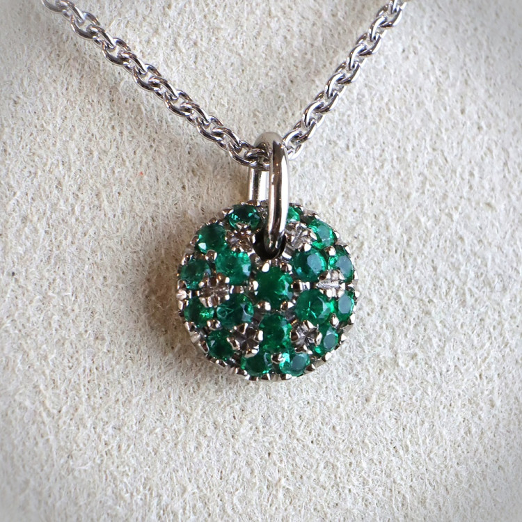 Jochen Pohl JOCHEN POHL Kette 750/-WG Smaragd 0,32 ct - Bild 3 