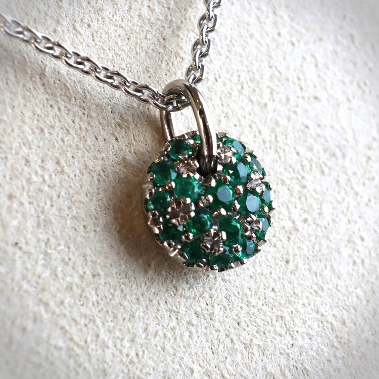 Jochen Pohl JOCHEN POHL Kette 750/-WG Smaragd 0,32 ct - Bild 4 