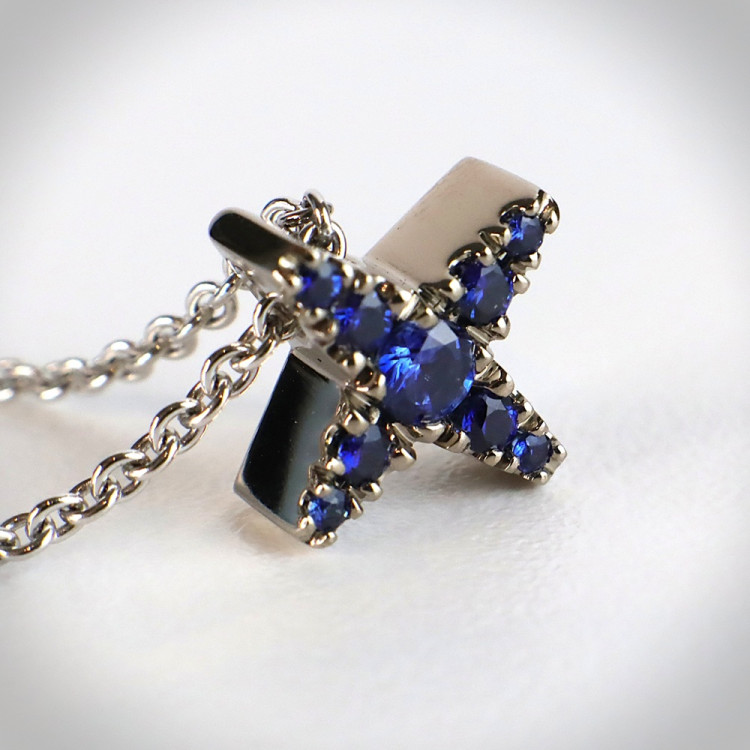 Jochen Pohl JOCHEN POHL Kette 750/-WG Saphir blau 0,27 ct - Bild 3 