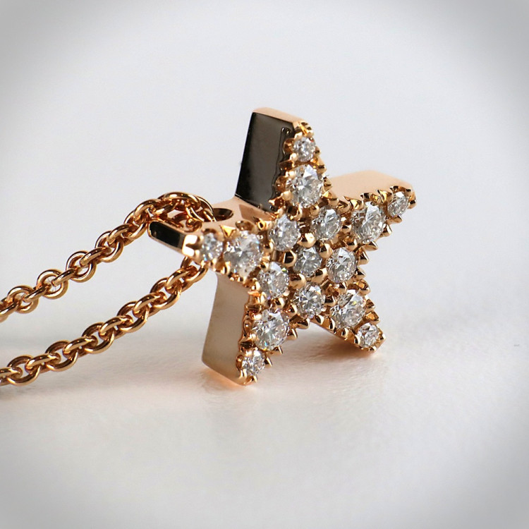 Jochen Pohl JOCHEN POHL Kette 750/- RG Diamanten im Brillantschliff G IF 0,37 ct - Bild 4 