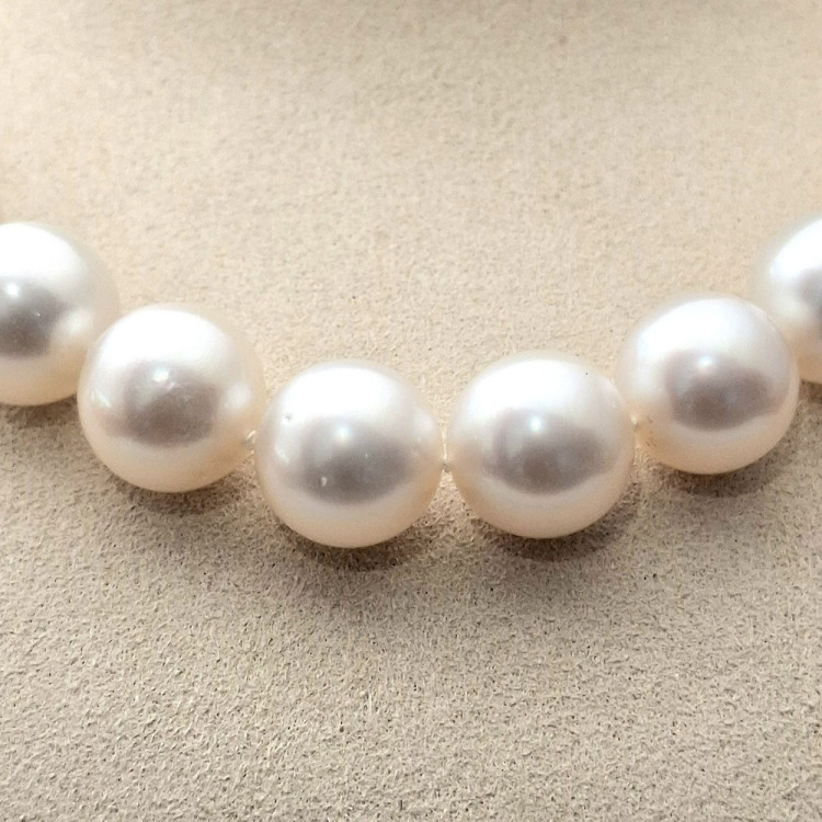 Catherine Sauvage Südsee-Zuchtperlkette 501-9118 rund weiß-rosé 35 Perlen, Länge ca. 43 cm - Bild 3 