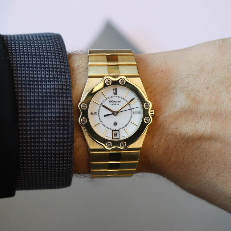 Quarzwerk,  Chopard St. Moritz Gelbgold 