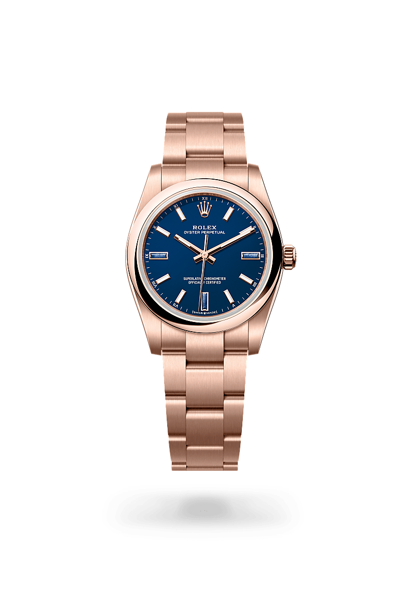 Rolex Oyster Perpetual 34 Herrenuhr (M124205-0002) Oyster, 34 mm, Everose-Gold