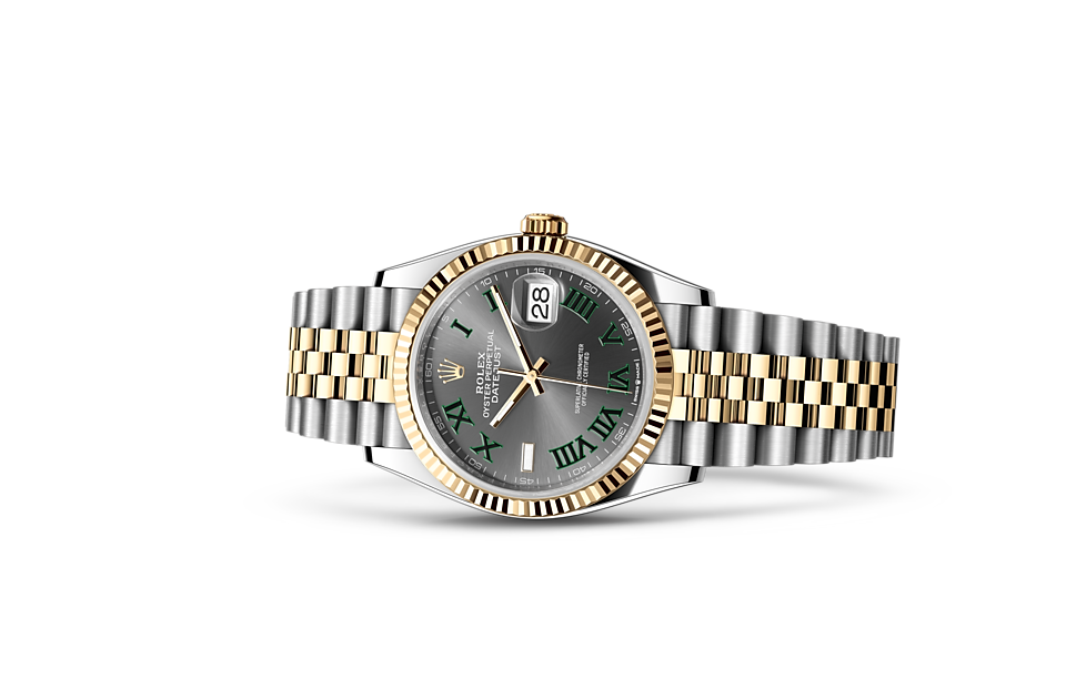 Rolex Datejust in Edelstahl Oystersteel und Gold, M126233-0035 