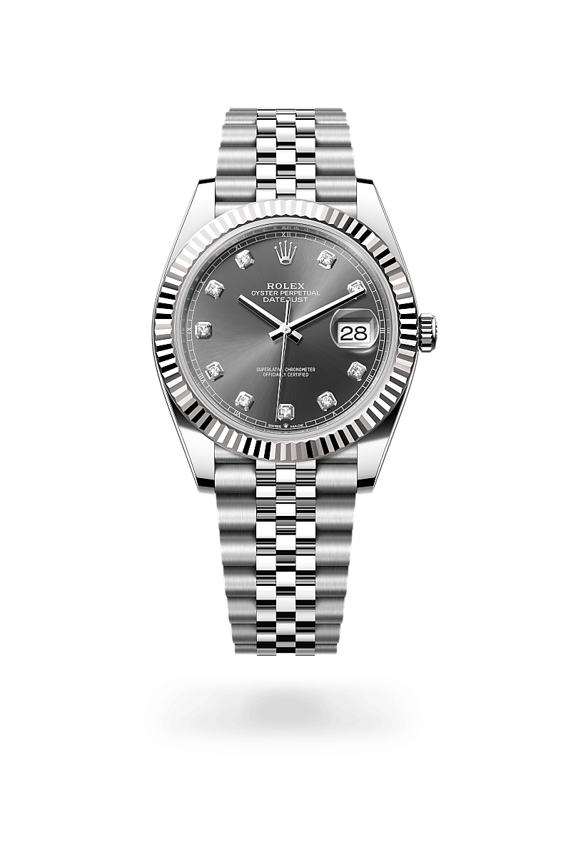 Rolex Datejust 41 M126334-0006 Herrenuhr - Oyster, 41 mm, Edelstahl Oystersteel und Weißgold