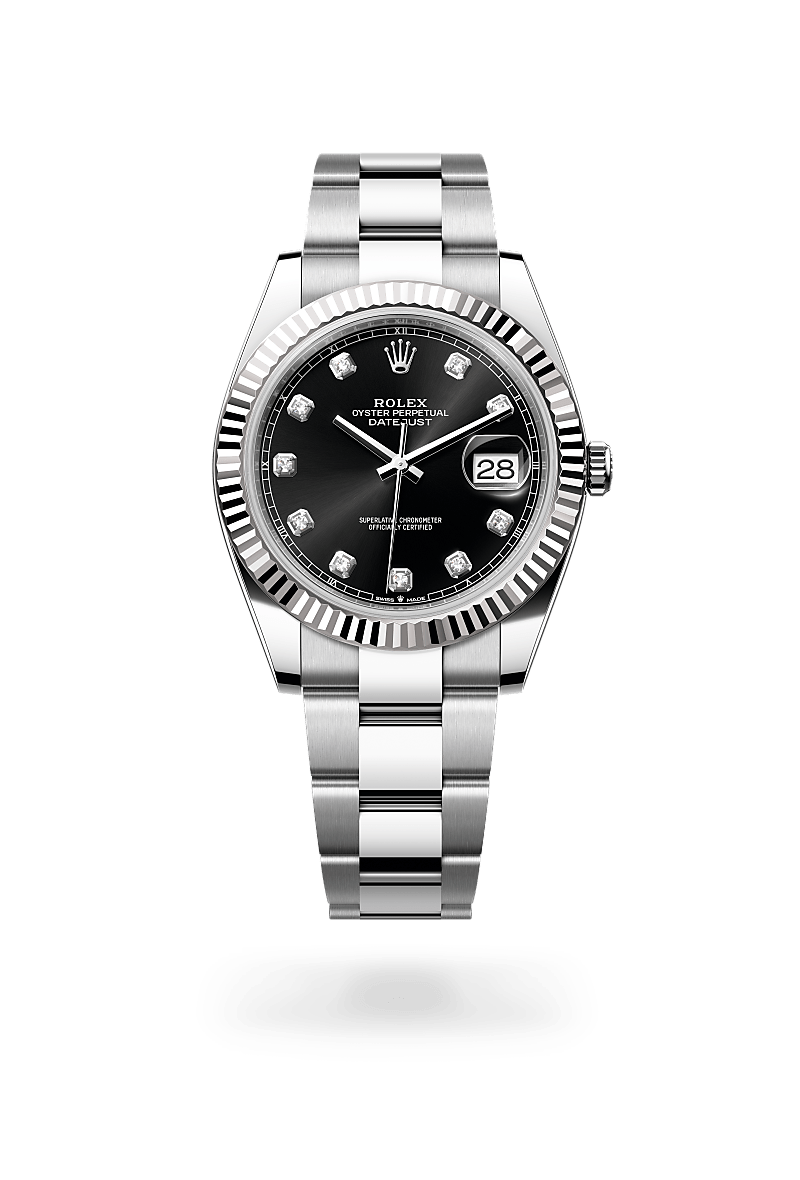 Rolex Datejust 41 Herrenuhr (M126334-0011) Oyster, 41 mm, Edelstahl Oystersteel und Weißgold