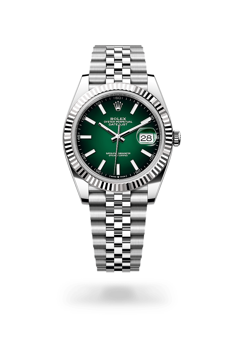 Rolex Datejust 41 Herrenuhr (M126334-0034) Oyster, 41 mm, Edelstahl Oystersteel und Weißgold