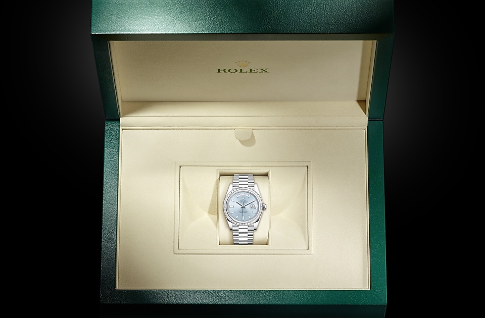 Rolex Day‑Date in Platin, M228396TBR-0002 | Blome Uhren