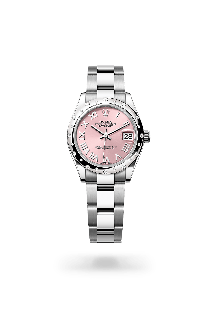 Rolex Datejust 31 Herrenuhr (M278344RBR-0021) Oyster, 31 mm, Edelstahl Oystersteel und Weißgold mit Diamanten