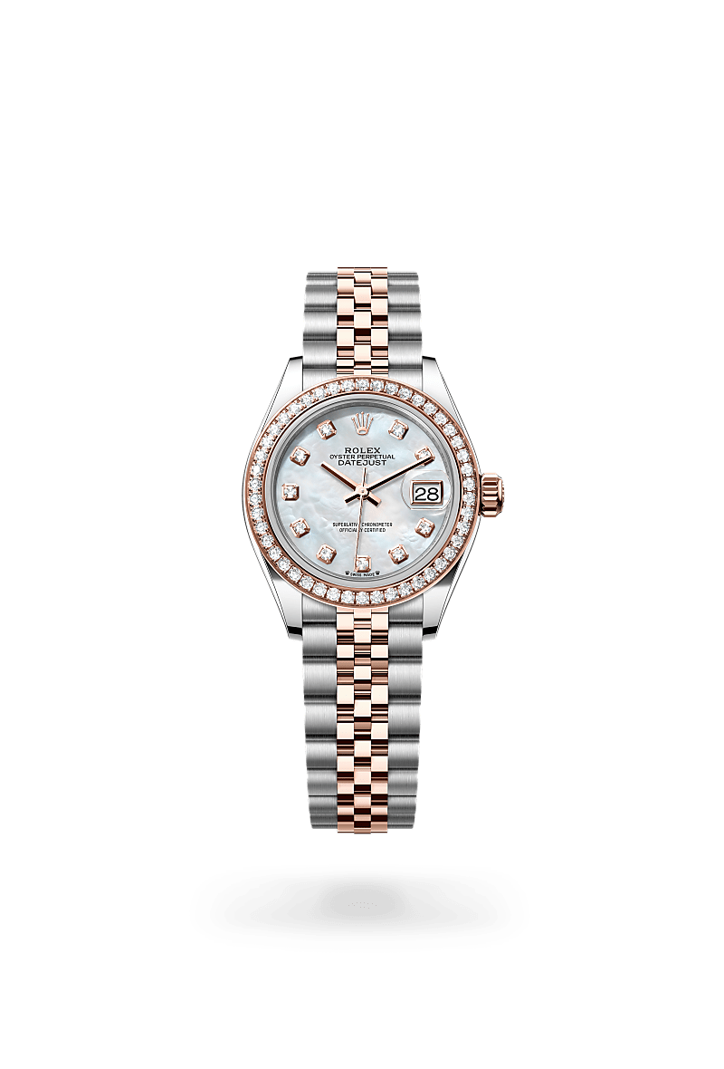 Rolex Lady-Datejust M279381RBR-0013 Herrenuhr / Damenuhr - Oyster, 28 mm, Edelstahl Oystersteel und Everose-Gold mit Diamanten 