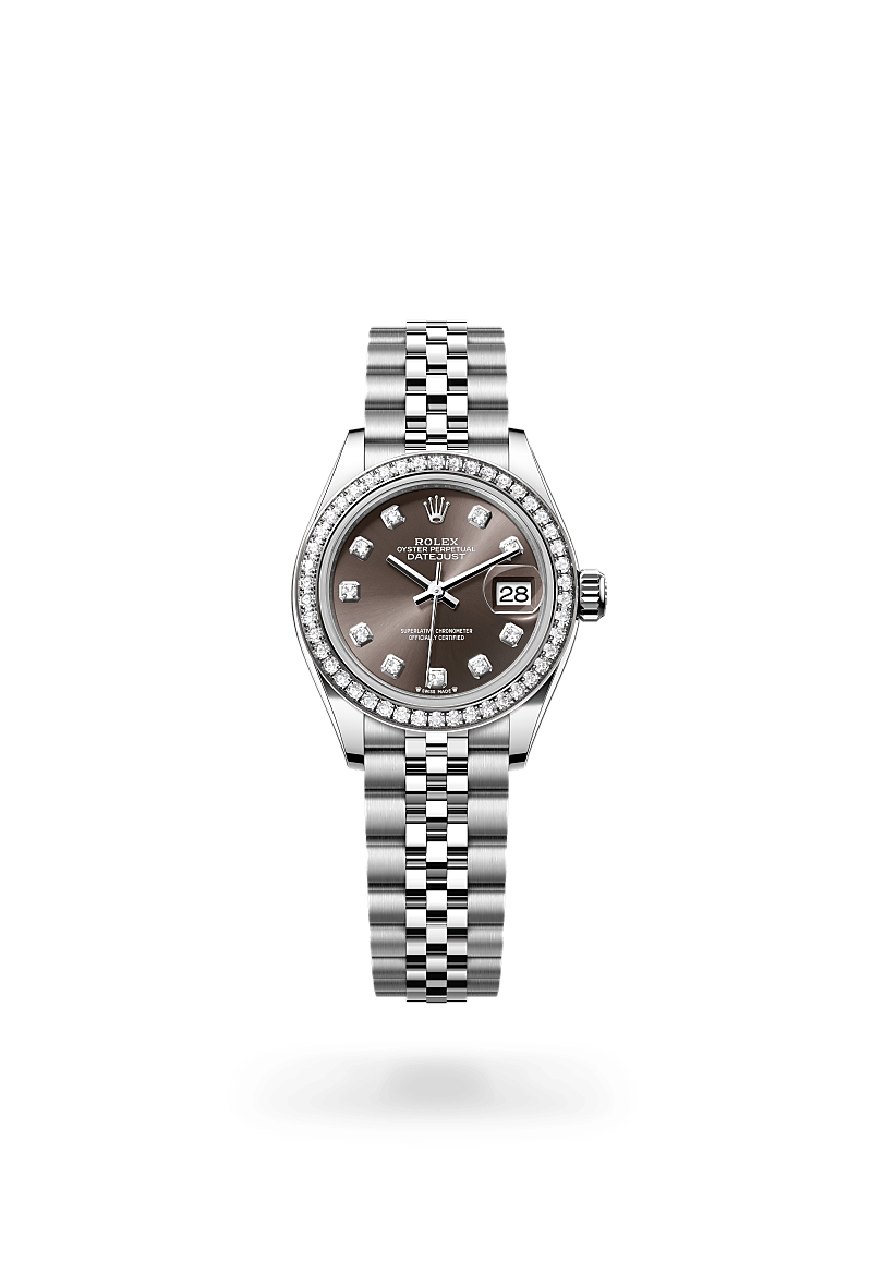 Rolex Lady-Datejust Herrenuhr (M279384RBR-0017) Oyster, 28 mm, Edelstahl Oystersteel und Weißgold mit Diamanten