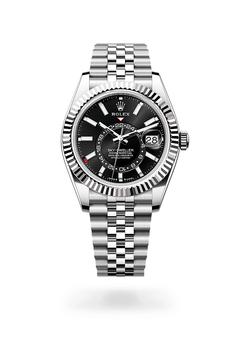 Rolex Sky-Dweller Herrenuhr (M336934-0008) Oyster, 42 mm, Edelstahl Oystersteel und Weißgold